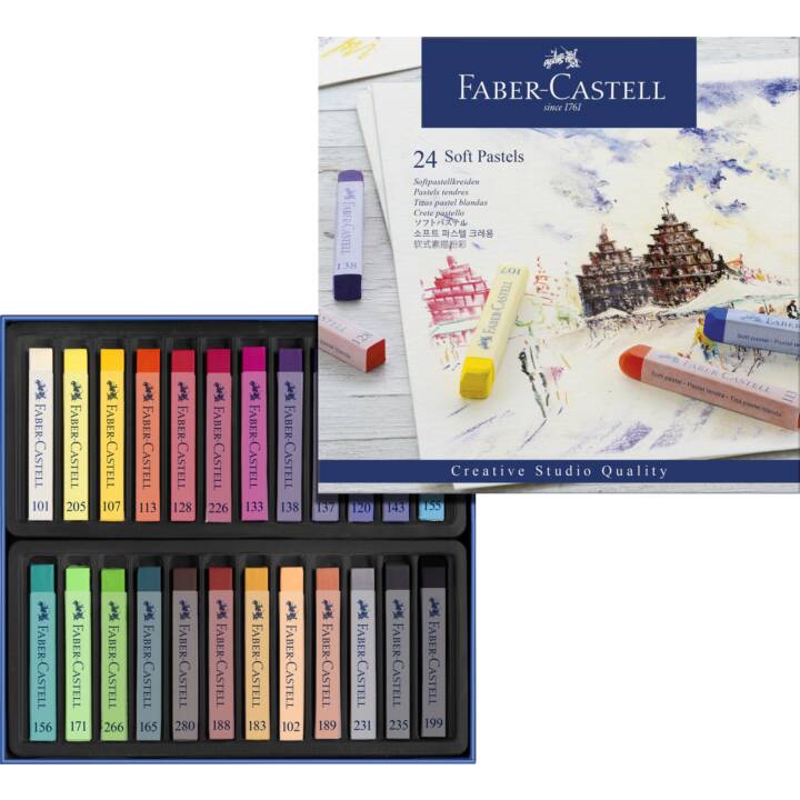 FABER-CASTELL Pastelli di gesso (24 pezzo)