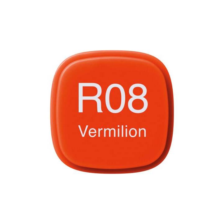 COPIC Marqueur de graphique Classic R08 Vermilion (Rouge vermillon, 1 pièce)