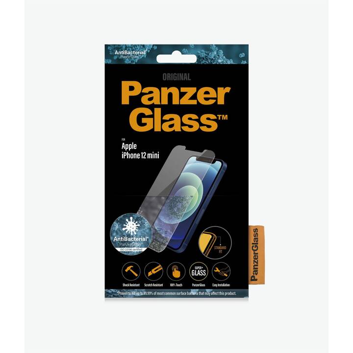 PANZERGLASS Vetro protettivo da schermo Standard Fit AB (iPhone 12 Mini, 1 pezzo)