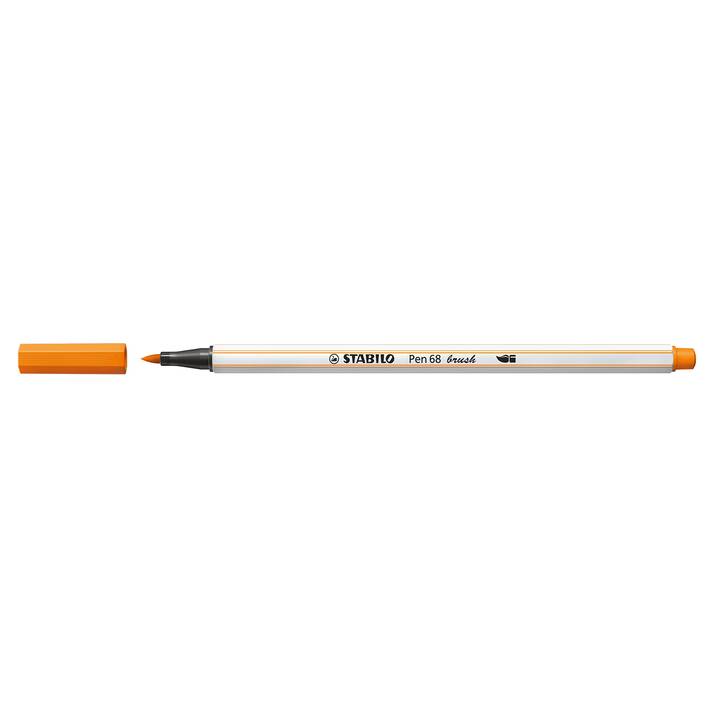 STABILO Pen 68 brush Pennarello (Arancione, 1 pezzo)