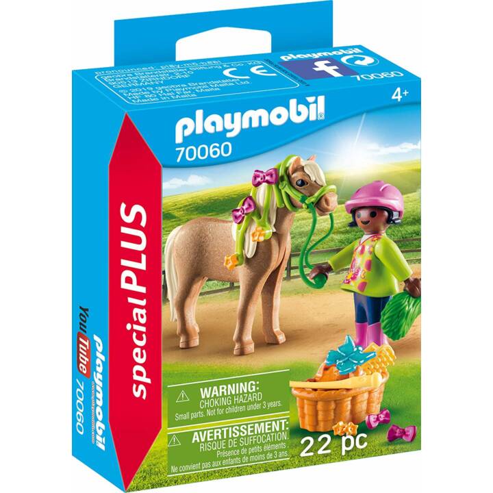 PLAYMOBIL Playmobil Special Plus Mädchen mit Pony (70060)