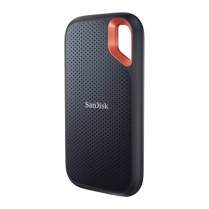 SANDISK Extreme Portable V2 (USB Typ-C, 4000 GB, Orange, Schwarz)