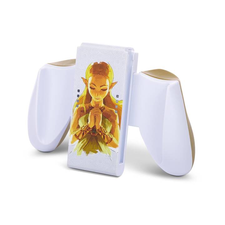 POWER A Joy-Con Zelda Comfort Controllergrip (Nintendo Switch, Oro, Bianco)