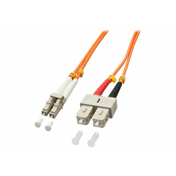 LINDY 46991 Netzwerkkabel (LC Multi-Mode duplex, SC-Duplex, 2 m)