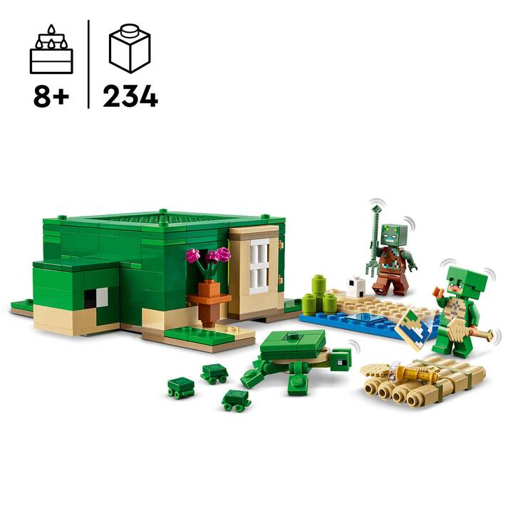 LEGO Minecraft La maison de la plage de la tortue (21254)