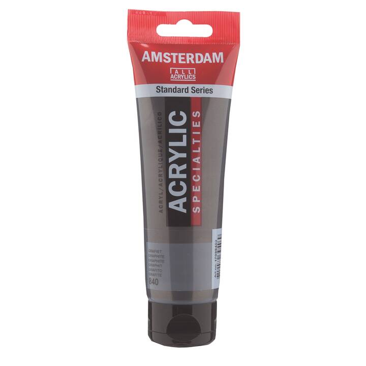 AMSTERDAM Acrylfarbe 840 (120 ml, Grau, Graphit, Mehrfarbig)