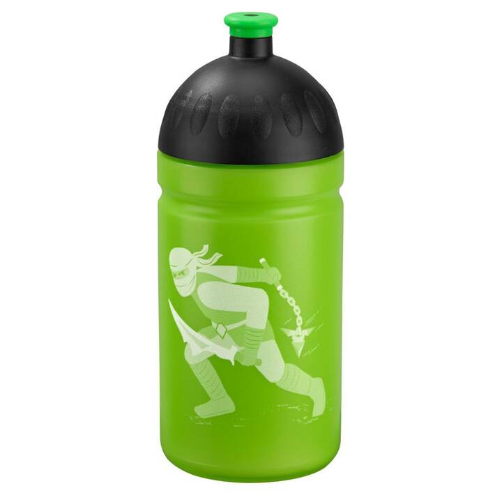 ISY Trinkflasche Ninja Kimo (0.5 l, Schwarz, Grün)