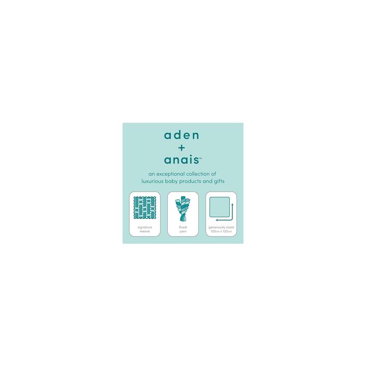 ADEN + ANAIS Couverture douillette (Animal, 120 cm x 120 cm)