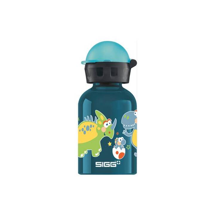 SIGG Bottiglia per bambini KBT Small Dino (0.3 l, Blu scuro, Marino, Blu, Turchese, Multicolore)
