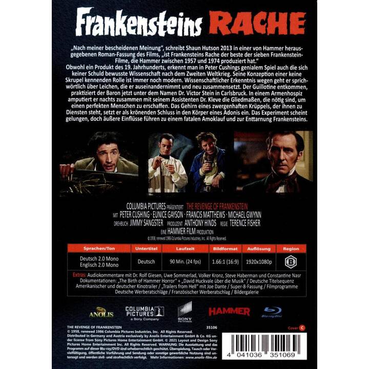 Frankensteins Rache (4k, Mediabook, DE, EN)