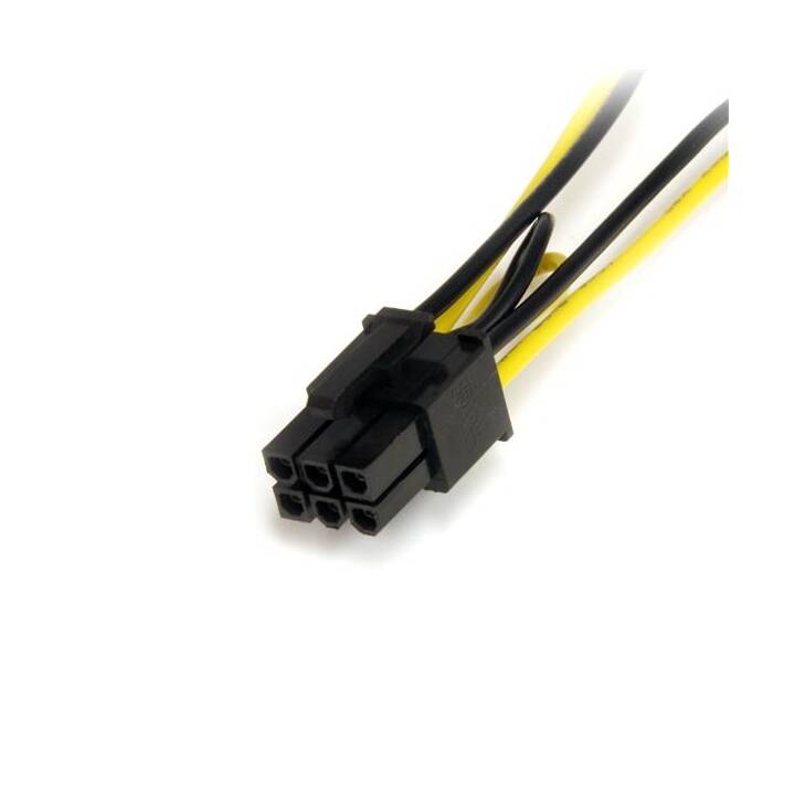 STARTECH.COM Stromanschlusskabel (SATA, PCI-E (6-pin), 15 cm)