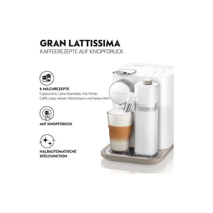 DELONGHI Gran Lattissima EN 640.W (Nespresso, Bianco)