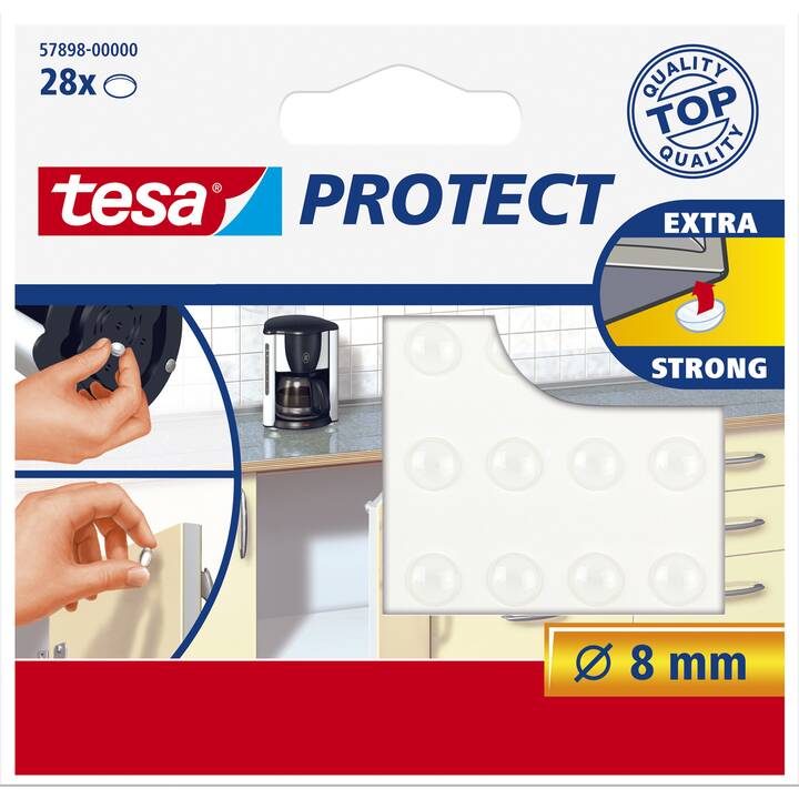 TESA Schutzpuffer (Transparent, 28 Stück)