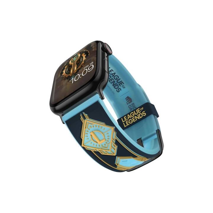 MOBY FOX League of Legends 3D Hextech Magic Bracelet (Apple Watch 40 mm / 38 mm / 42 mm / 44 mm, Jaune, Bleu)