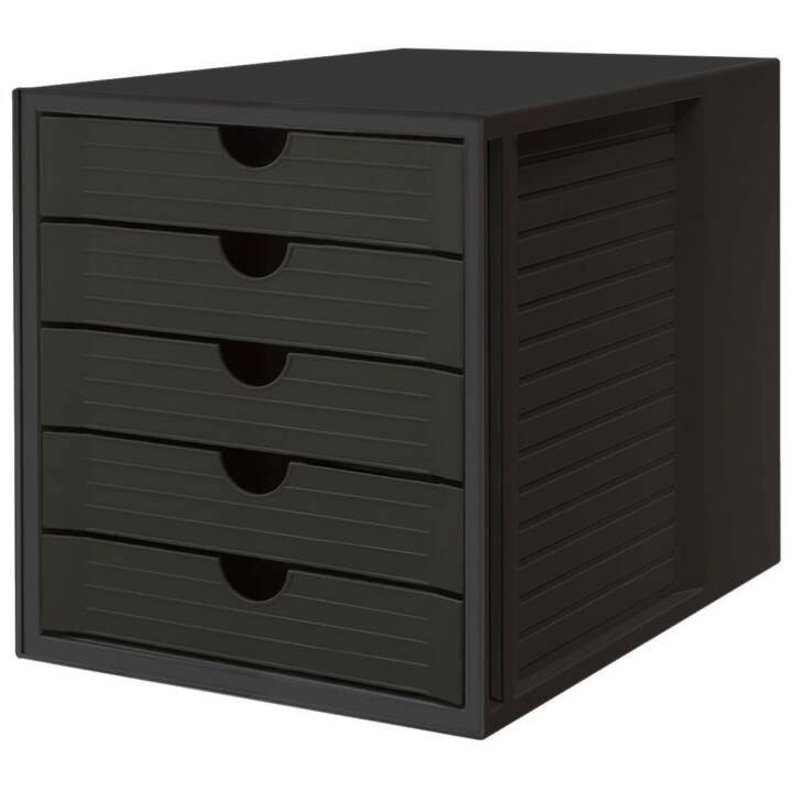HAN Büroschubladenbox (A4, 27.5 cm  x 33.0 cm  x 32 cm, Schwarz)