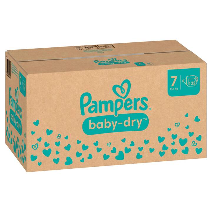 PAMPERS Baby-Dry XX-Large T. 7 (132 pièce)