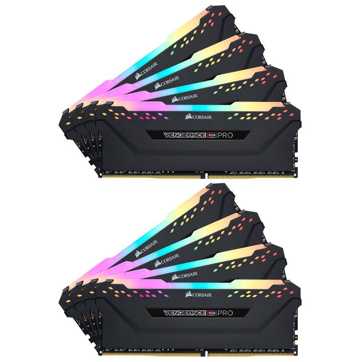 CORSAIR RGB PRO Black (8 x 32 Go, DDR4-SDRAM 3200 MHz, DIMM 288-Pin)