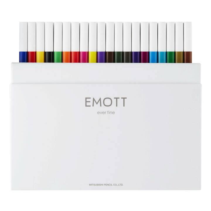 UNI Emott Standard Pennarello (Multicolore, 40 pezzo)