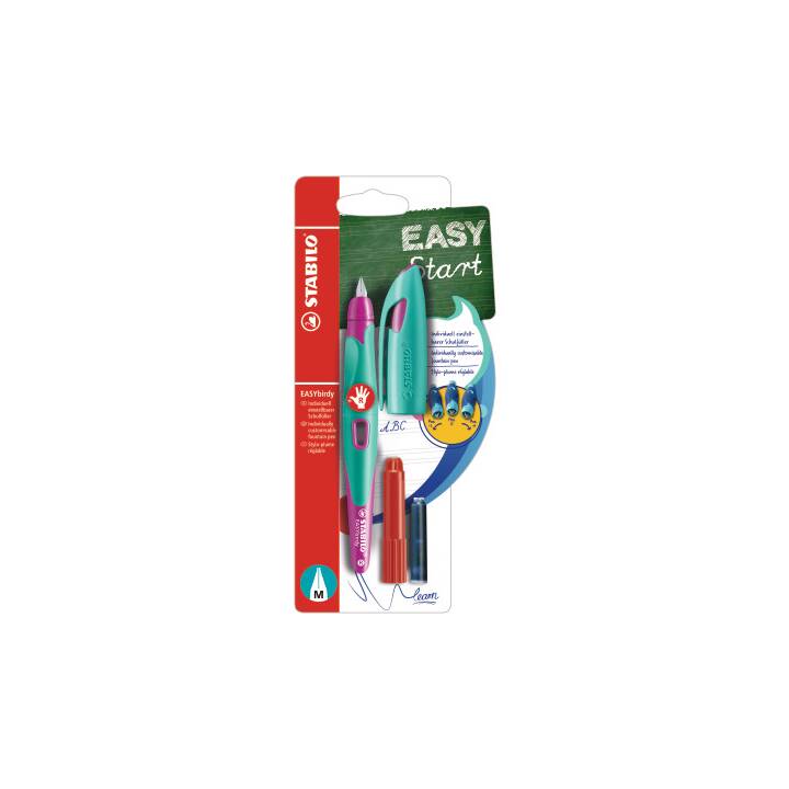 STABILO EASYbirdy M Stylos-plumes (Pink, Turquoise)