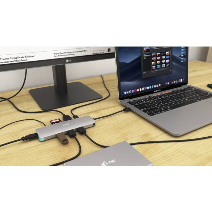 I-TEC Dockingstation Metal Nano (HDMI, 3 x USB 3.0 Typ-A, RJ-45 (LAN))