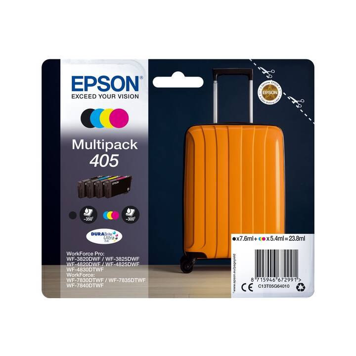 EPSON 405 (Jaune, Noir, Magenta, Cyan, Bleu, Multipack)