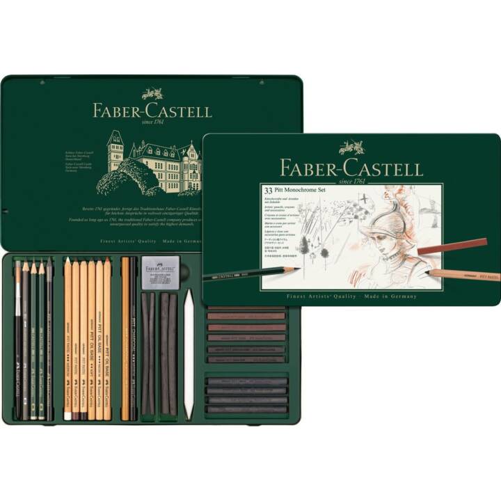 FABER-CASTELL Crayons de couleur (Multicolore, 33 pièce)