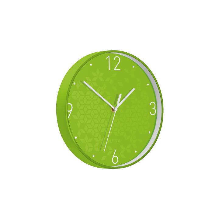 LEITZ Wow Horloge murale analogique (29 cm, Vert)