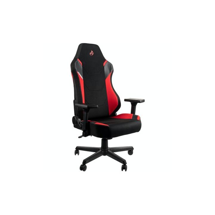 NITRO CONCEPTS Sedia da gaming X1000 (Nero, Rosso)