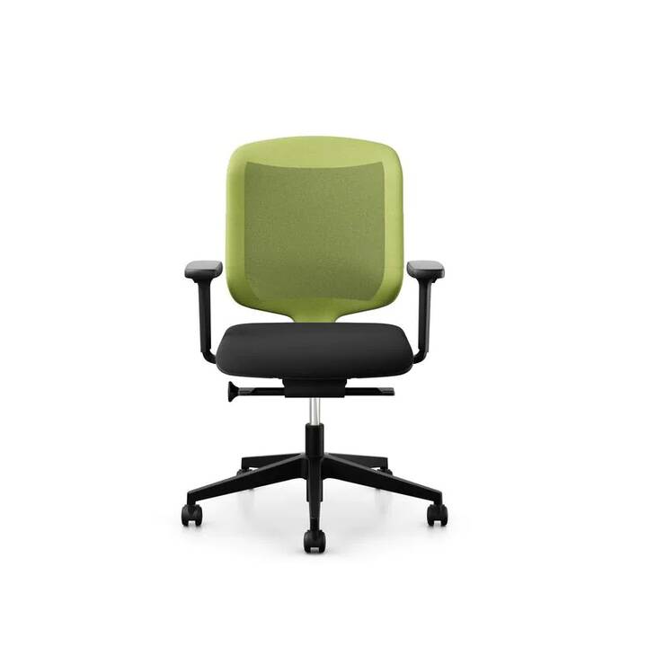 GIROFLEX Chair2Go Sedia girevole per ufficio (Nero, Verde)
