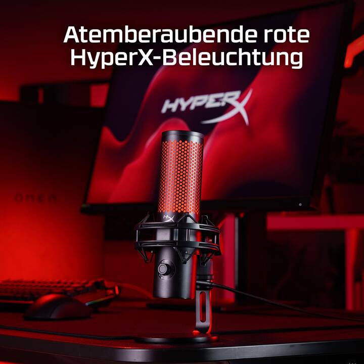 HYPERX QuadCast 2 BK Studiomikrofon (Schwarz) - Interdiscount