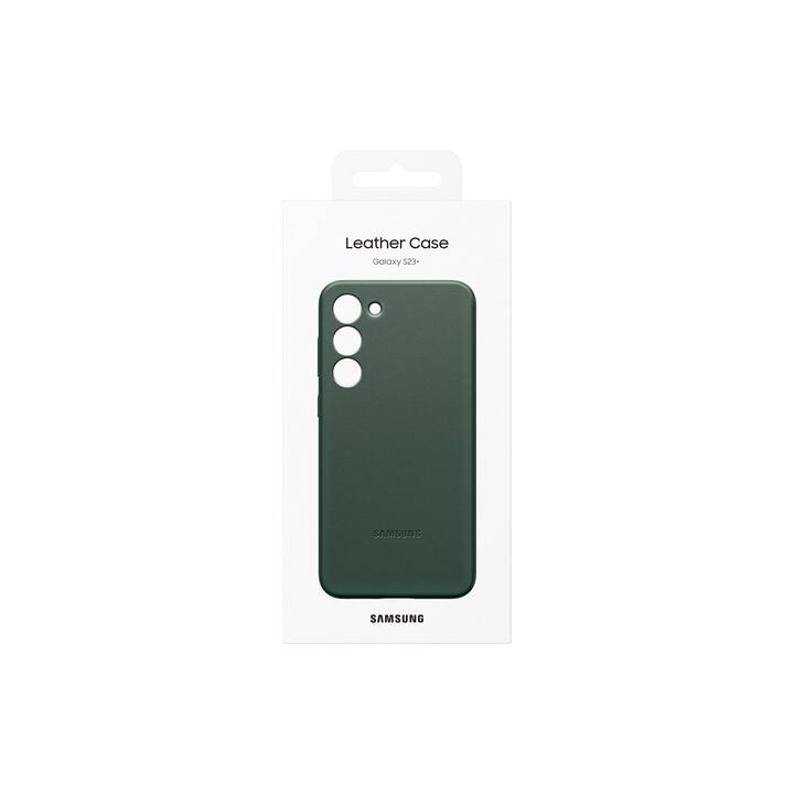 SAMSUNG Backcover Leather (Galaxy S23+, Grün)
