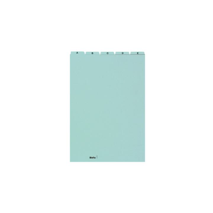 BIELLA Cartes-guides (A4, Bleu, En blanc, 25 feuille)
