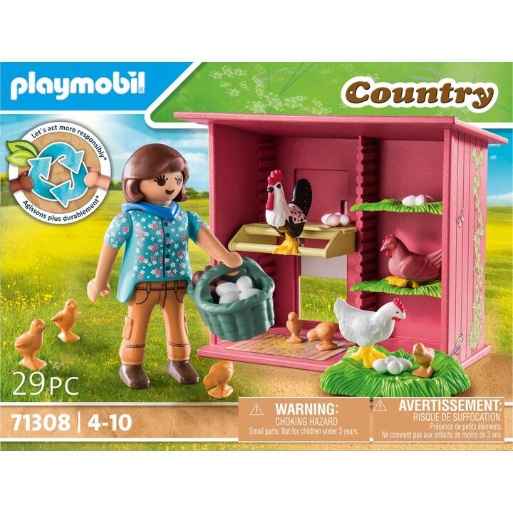 PLAYMOBIL Country Hühner mit Küken (71308)