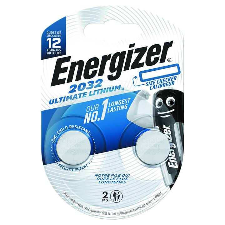 ENERGIZER Batterie (CR2032, 2 pièce)