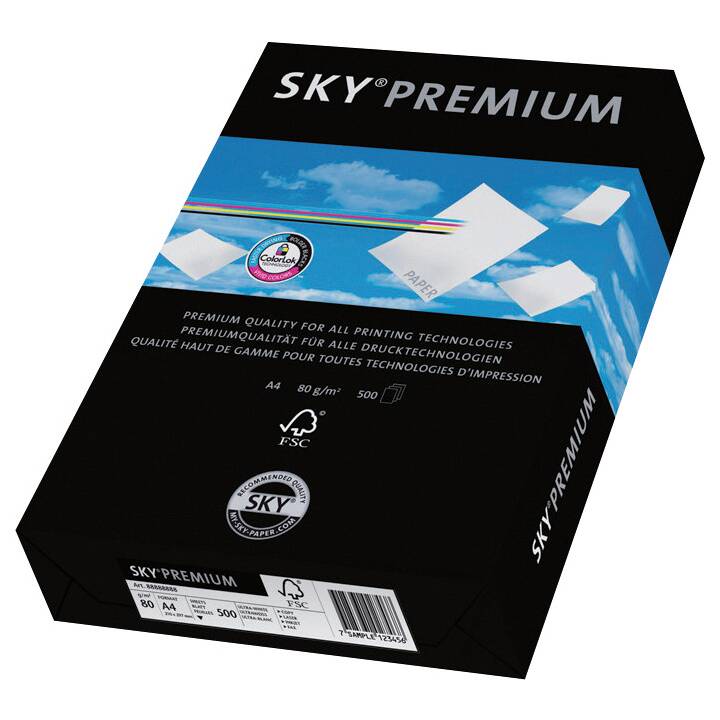 SKY Premium Papier photocopie (250 feuille, A3, 120 g/m2)