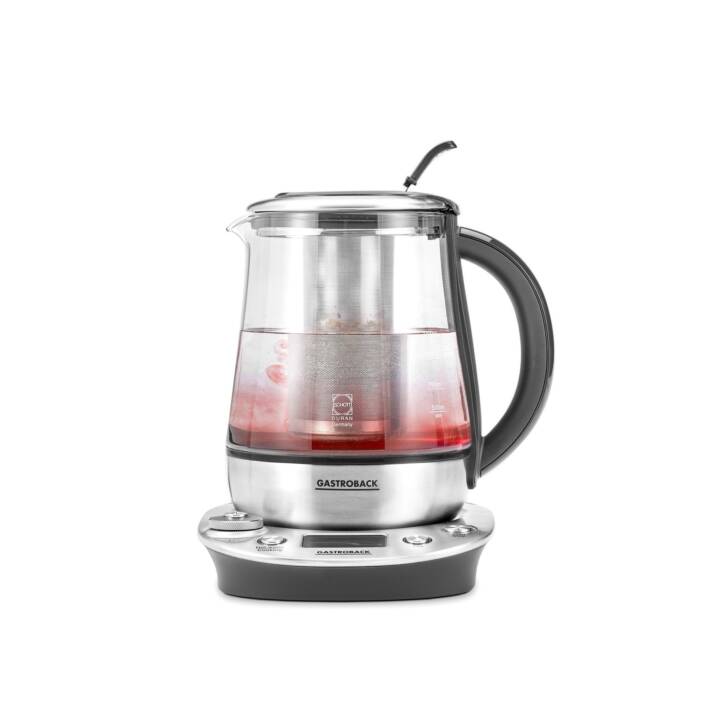 GASTROBACK Design Tea & More Advanced (1.5 l, Vetro, Argento)