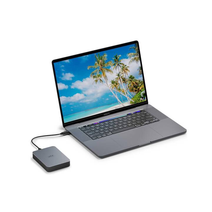 LACIE STLR5000400 (USB Typ-C, 5000 GB, Grau)