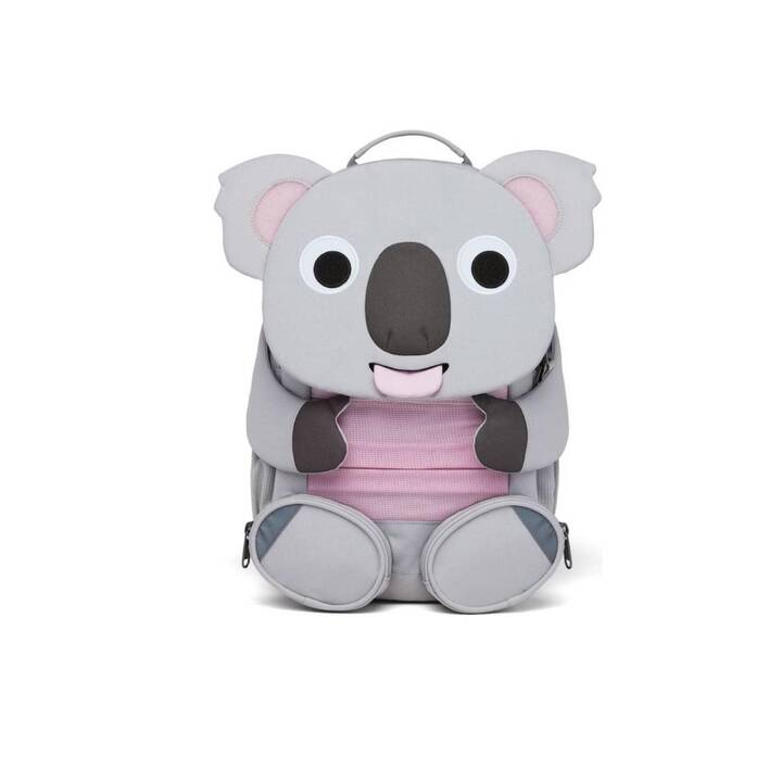 AFFENZAHN Kindergartenrucksack Koala (8 l, Grau)