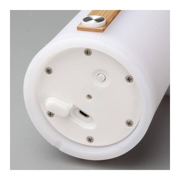 INTERTRONIC Lampe de table (Brun, Blanc)