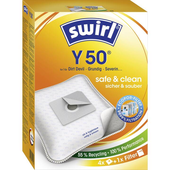 SWIRL Sac d'aspirateur Y 50 (4 pièce)