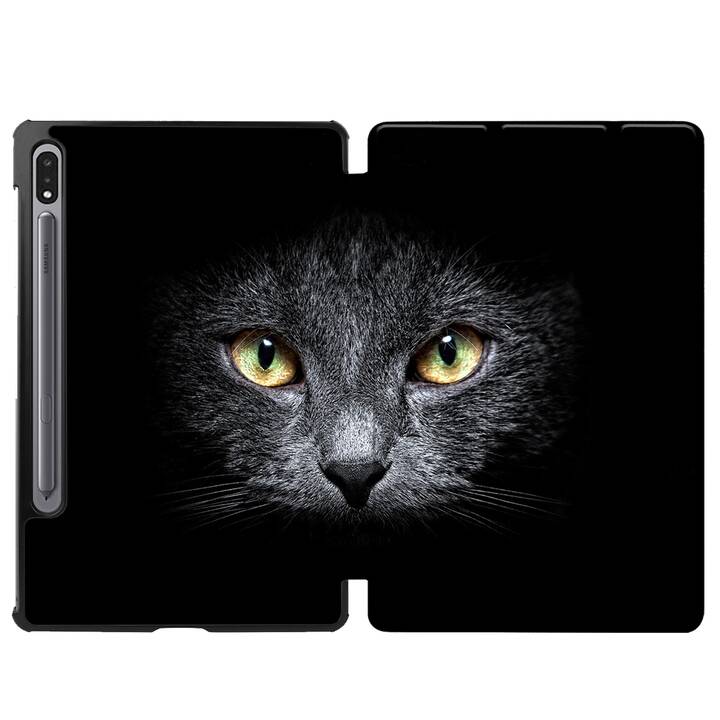 EG Hülle für Samsung Galaxy Tab S7 11" (2020) - schwarz - Katzen