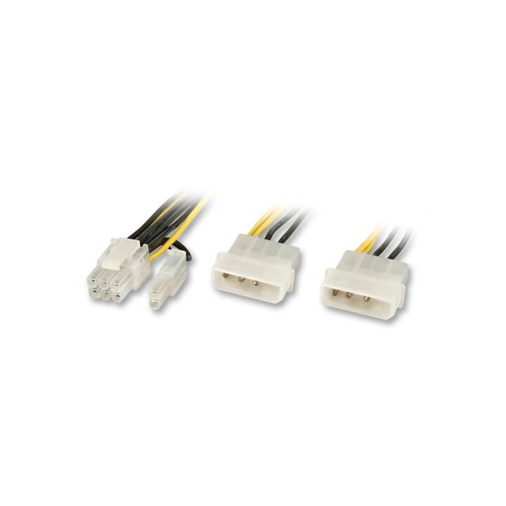 LINDY Câble d'alimentation (8-pôles PCI Express Power, 4-pôles, 40 cm)