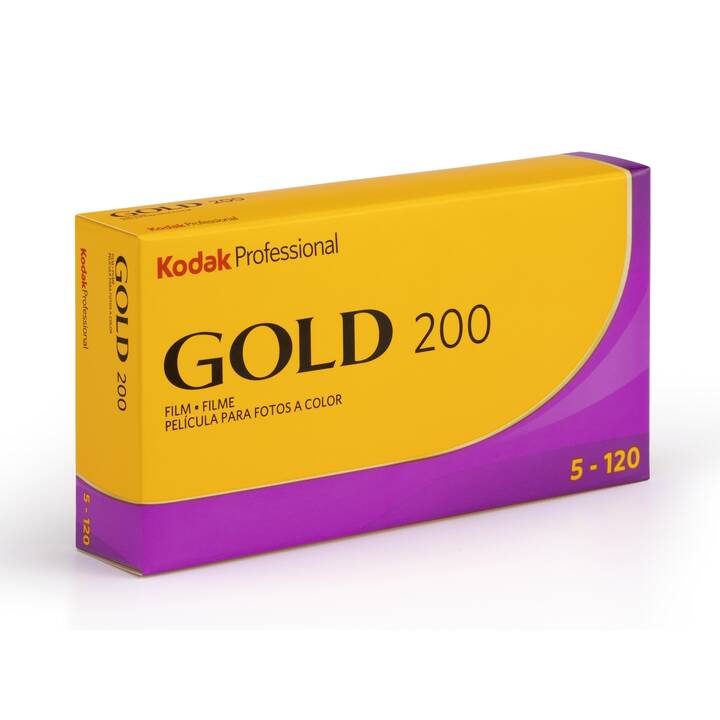 KODAK 120 - Professional Gold 200 - 5x Pellicola analogica (Pellicola a bobina 120)