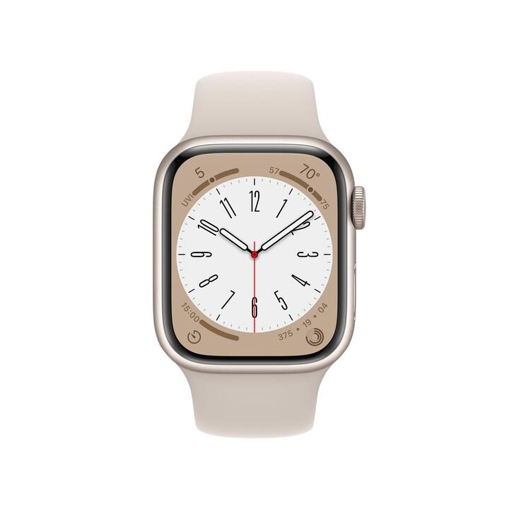 APPLE Watch Series 8 GPS (41 mm, Aluminium, Galileo, Beidou, QZSS, GLONASS, GPS)