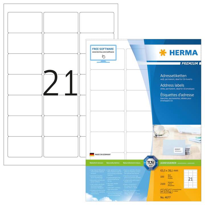 HERMA Premium (63.5 x 38.1 mm)