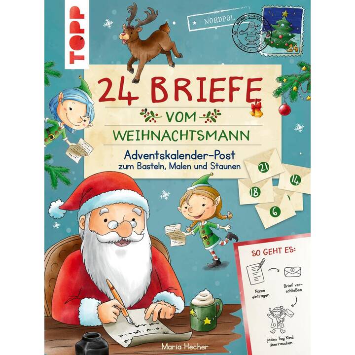 FRECH VERLAG Calendira d'Avvento libro 24 Briefe vom Weihnachtsmann