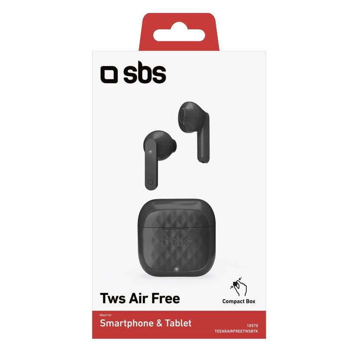 SBS Air Free (In-Ear, Schwarz)