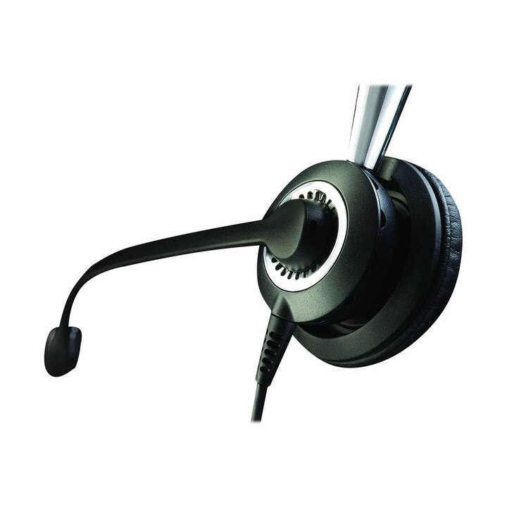 JABRA Office Headset BIZ 2400 II (On-Ear, Kabel, Silber, Schwarz)