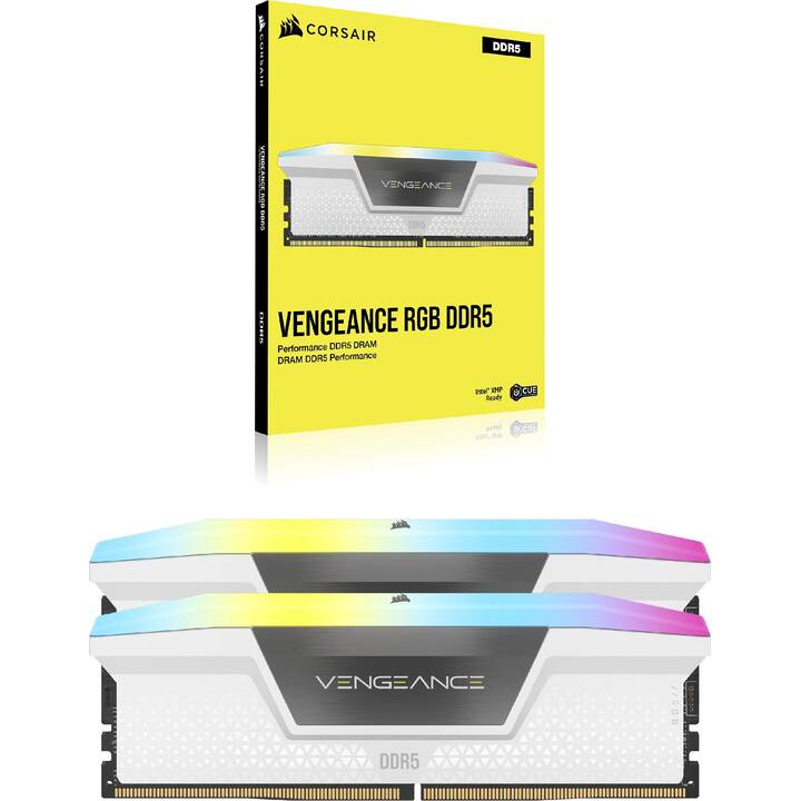 メモリー DDR5 Corsair CMH32GX5M2E6000C36W CORSAIR Vengeance CMH32GX5M2E6000Z36W (2 x 16 GB, DDR5, 6000 MHz