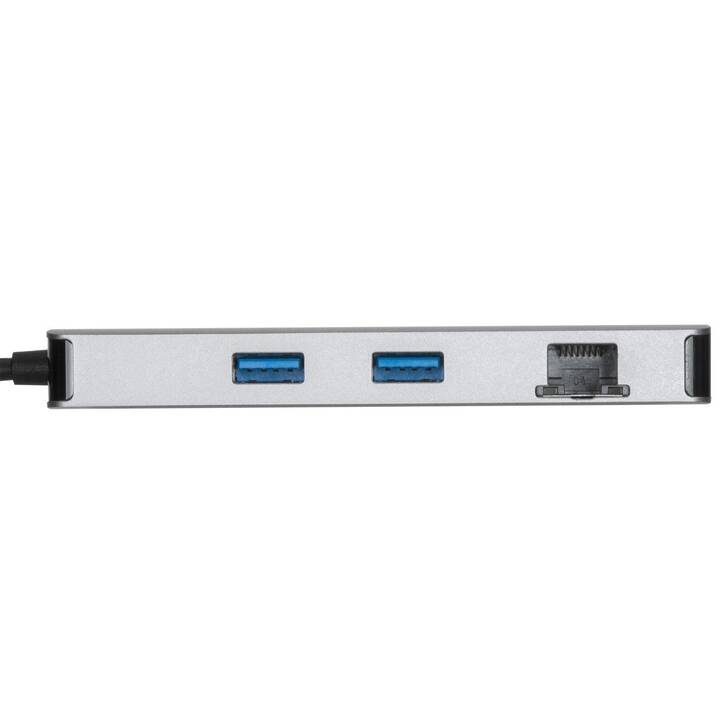TARGUS Stations d'accueil Dual HDMI 4K (2 x HDMI, RJ-45 (LAN), 2 x USB 3.1 Typ-A)